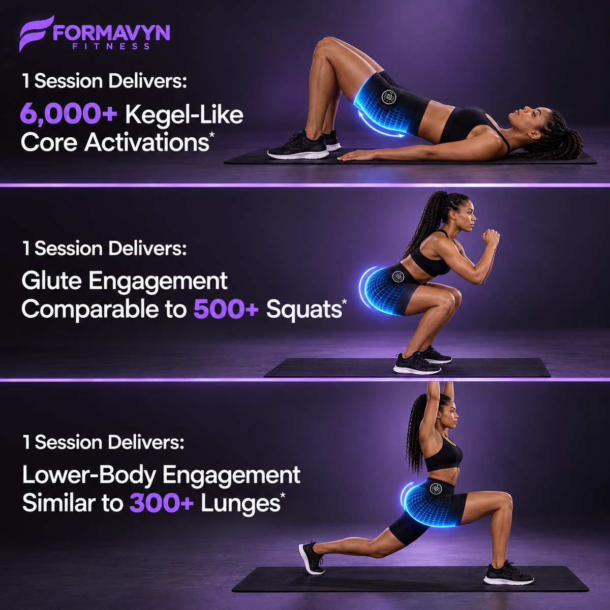 3-in-1 EMS Fitness Toning Yoga Shorts